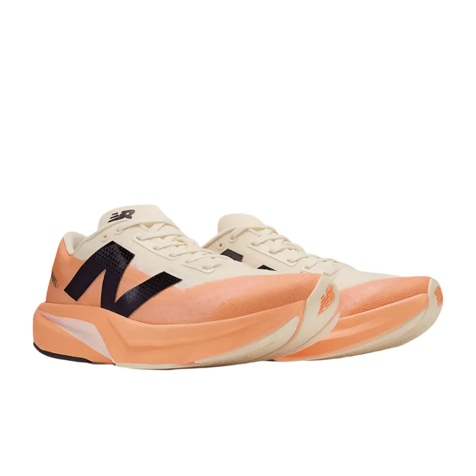 New Balance Women's FuelCell Rebel V4 Running Shoes in Hot Mango/Angora/Black SS25