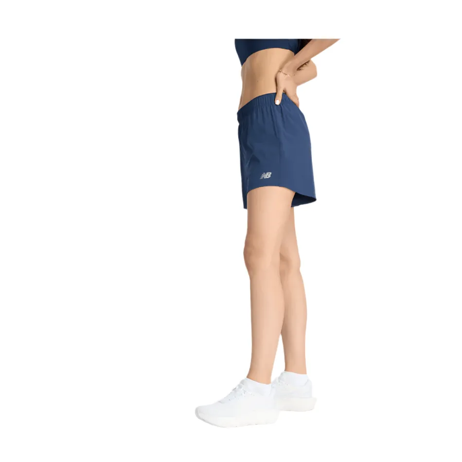 New Balance Women's RC 5" Short in Navy SS25