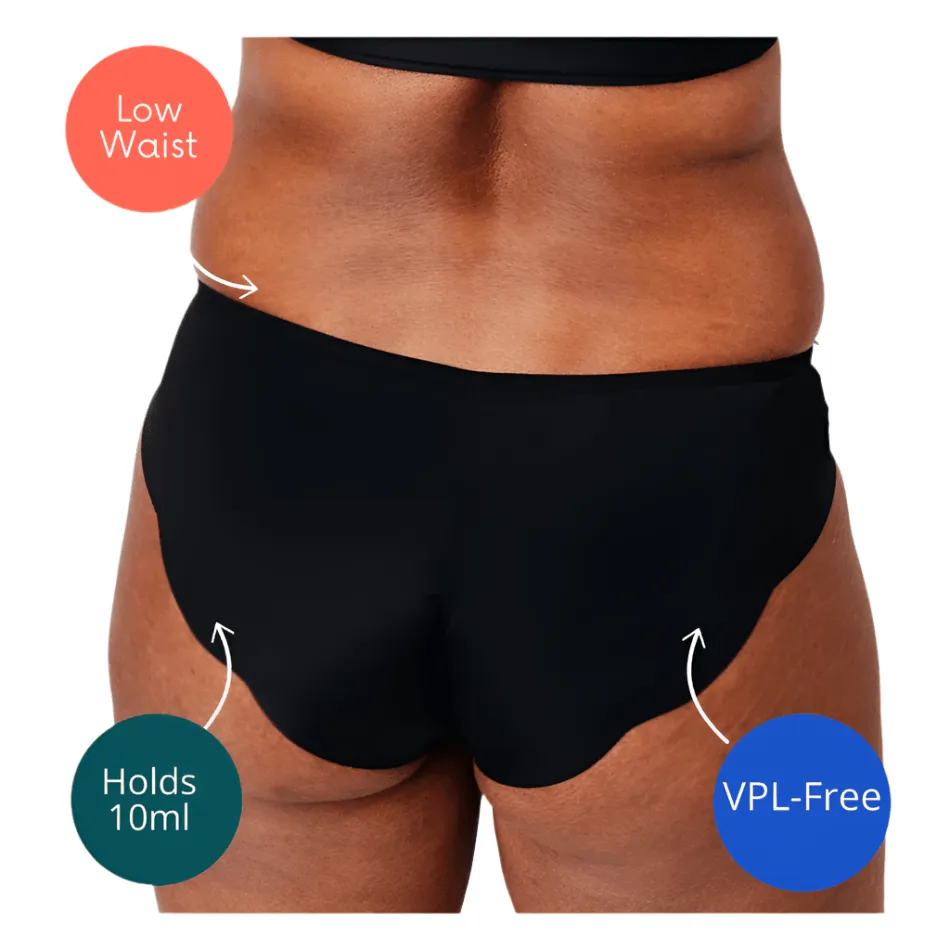 NIXI Body Sarah Sporty Leak Proof Women's Underwear in Black