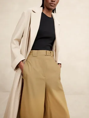 Oceanside Wide-Leg Cropped Pant Banana Republic