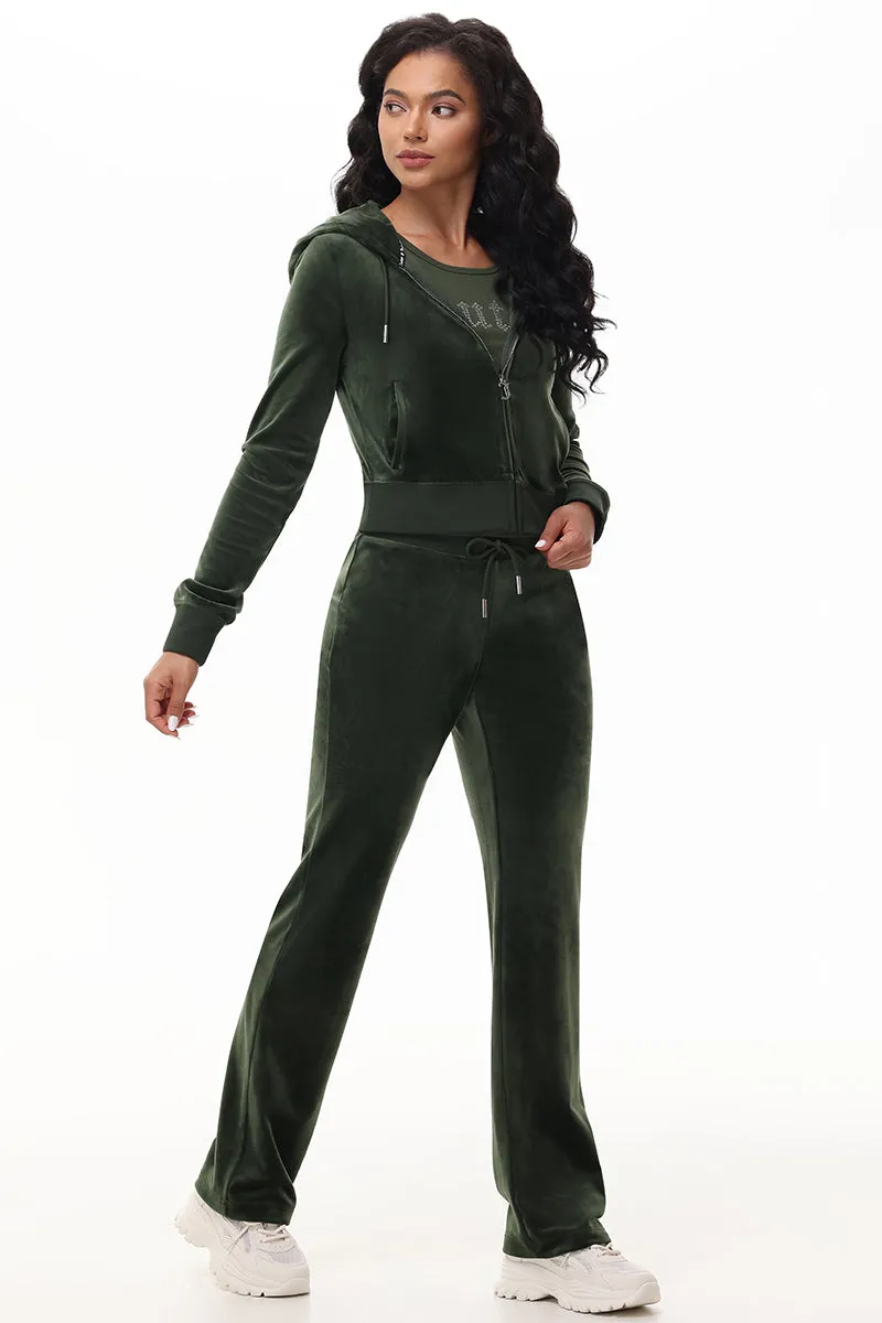 OG Big Bling Velour Hoodie by Juicy Couture