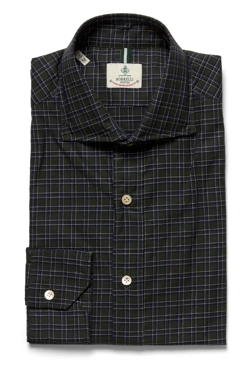 Olive Window Plaid Shirt