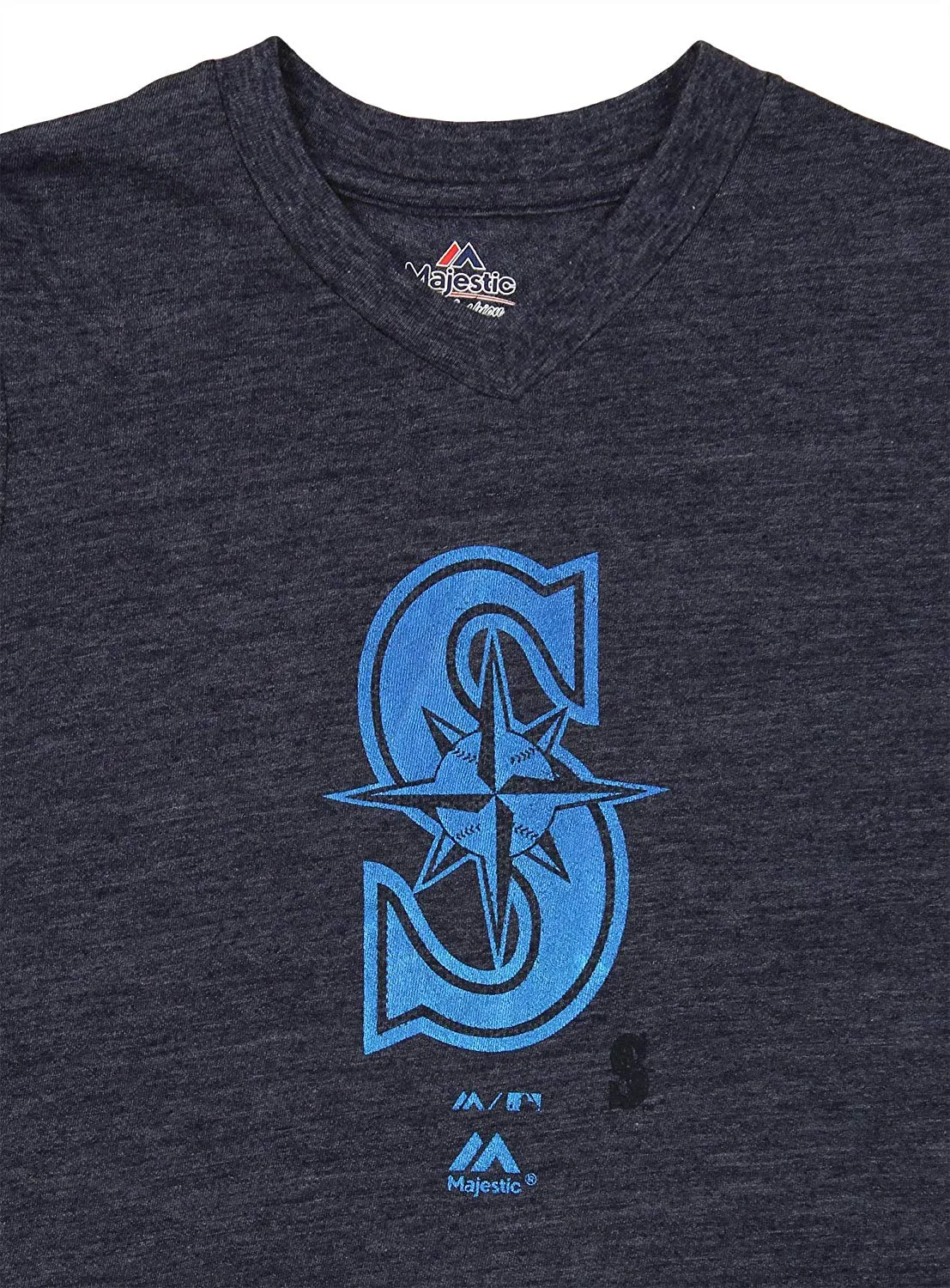 Outerstuff MLB Youth Girl's Seattle Mariners Tri-blend Slider Tee