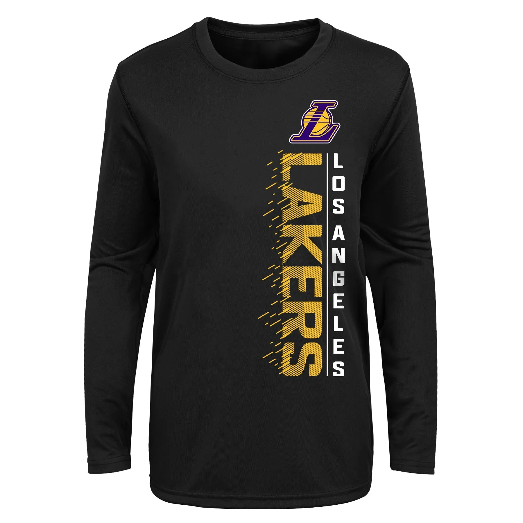 Outerstuff NBA Youth (8-20) Los Angeles Lakers Performance Long and Short Sleeve T-Shirt Combo