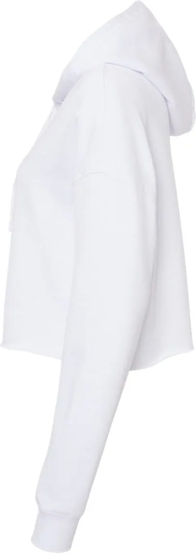 OUTLET-Independent Trading Co. Womens Lightweight Cropped Hooded Sweatshirt