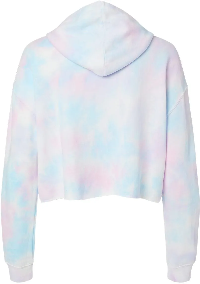 OUTLET-Independent Trading Co. Womens Lightweight Cropped Hooded Sweatshirt