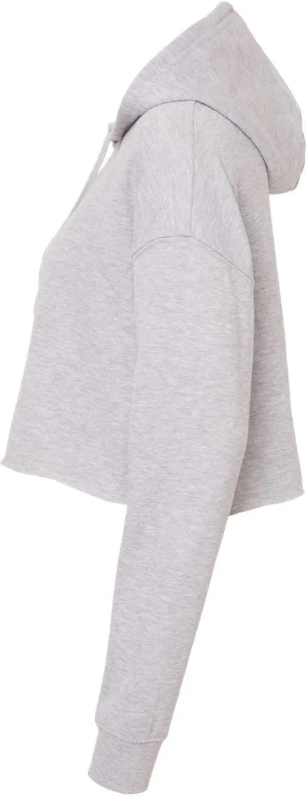 OUTLET-Independent Trading Co. Womens Lightweight Cropped Hooded Sweatshirt