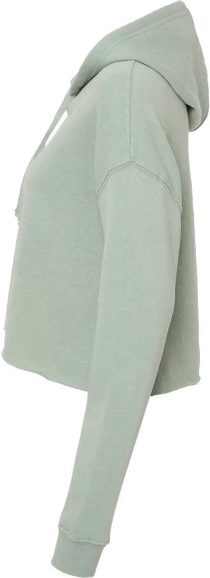 OUTLET-Independent Trading Co. Womens Lightweight Cropped Hooded Sweatshirt