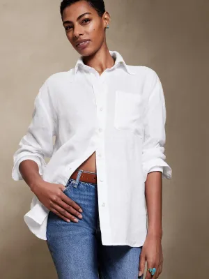 Oversized Linen Shirt Banana Republic