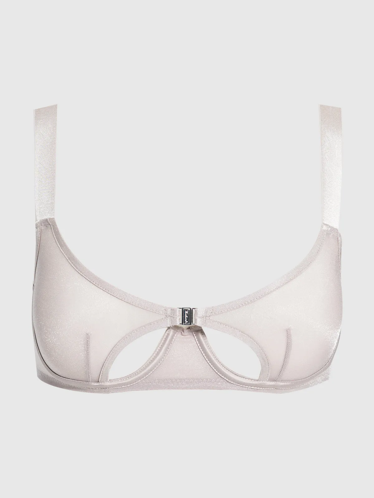 Pia Unlined Cutout Mesh Bra by Frederick's of Hollywood