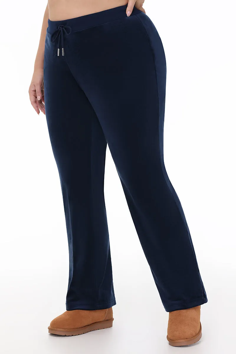 Plus-Size OG Big Bling Velour Track Pants by Juicy Couture