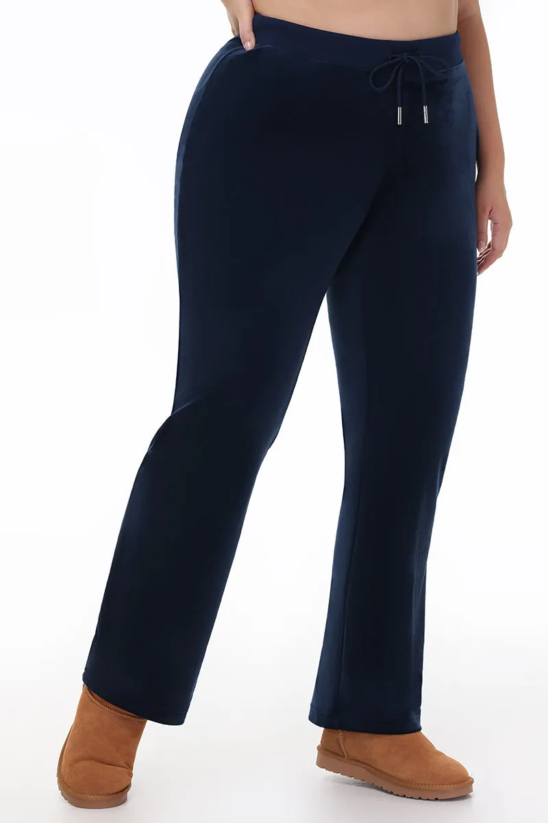 Plus-Size OG Big Bling Velour Track Pants by Juicy Couture