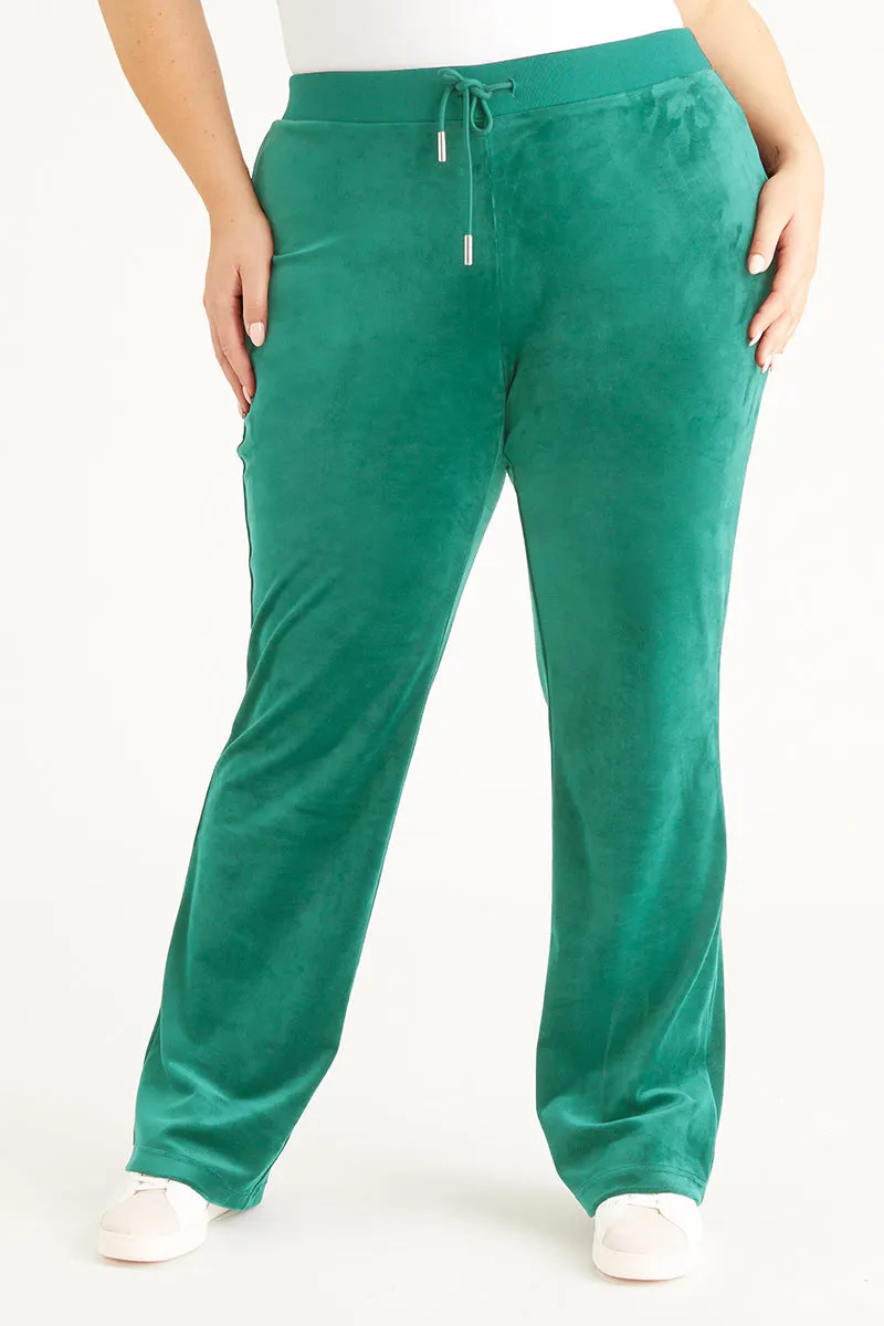 Plus-Size OG Big Bling Velour Track Pants by Juicy Couture