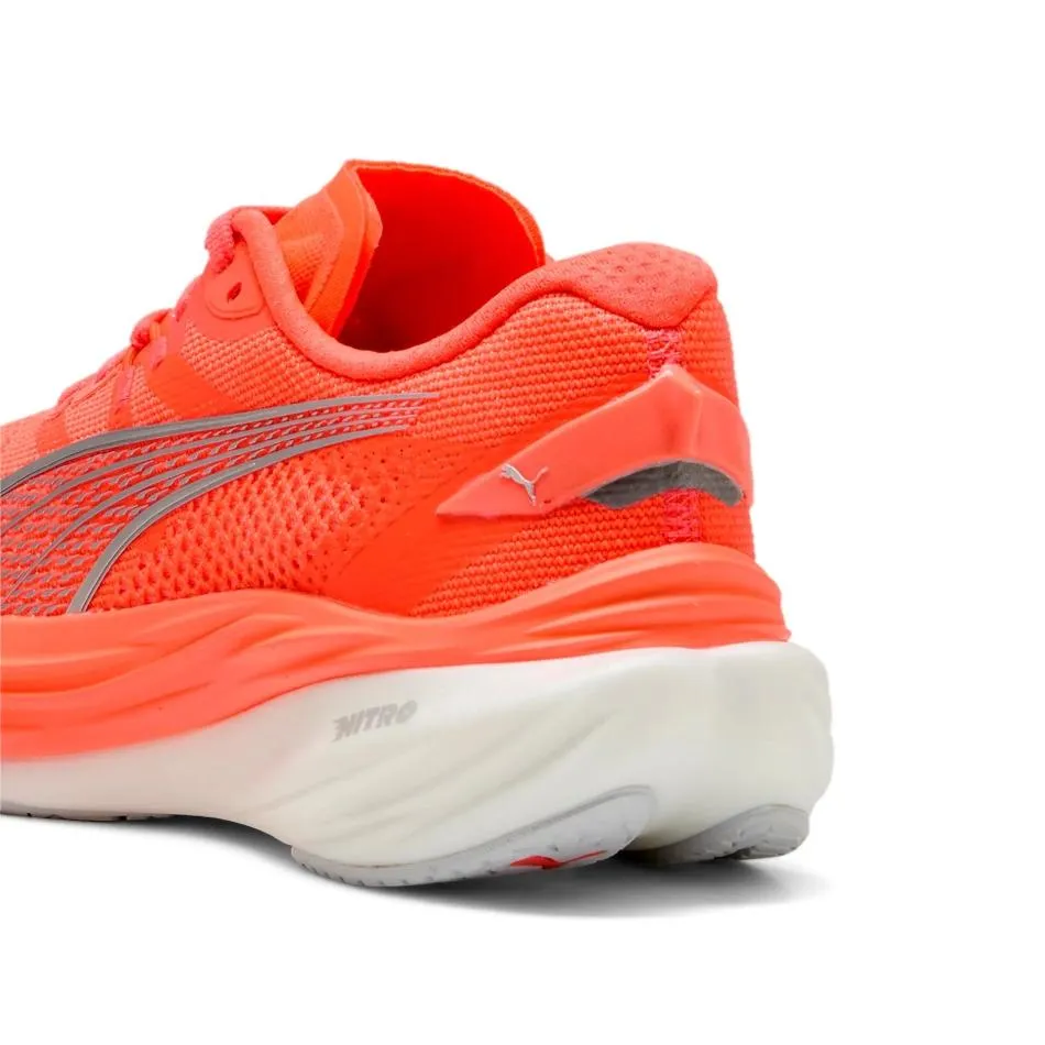 Puma Women's Deviate NITRO 3 Running Shoes in Glowing Red/Puma Silver SS25