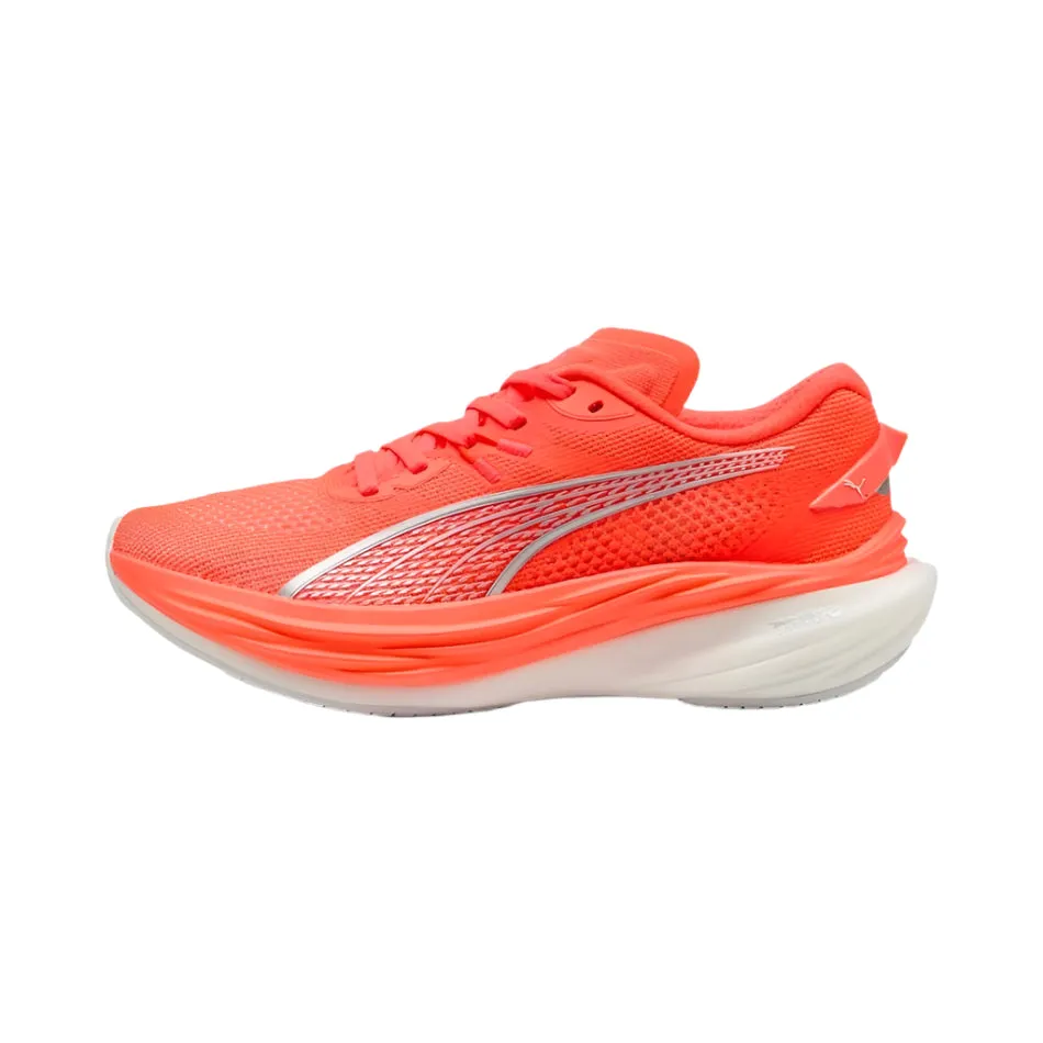 Puma Women's Deviate NITRO 3 Running Shoes in Glowing Red/Puma Silver SS25