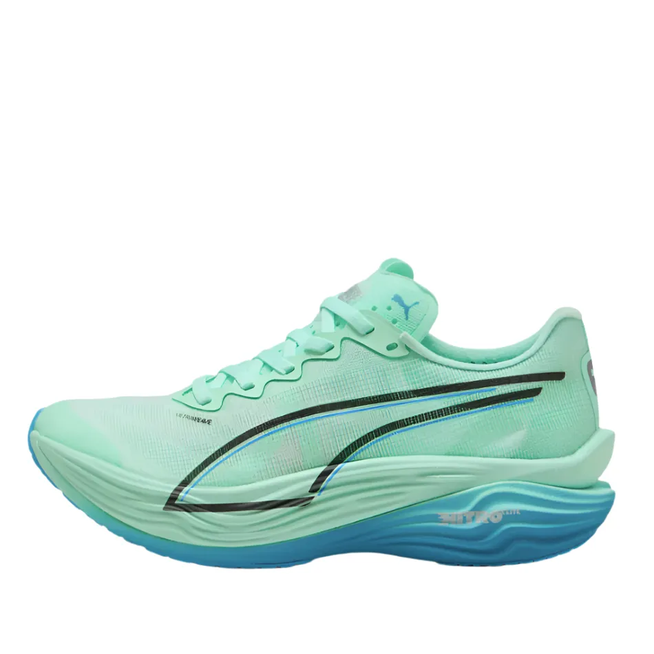 Puma Women's Deviate NITRO Elite 3 Running Shoes in Mint Melt/Speed Blue AW25