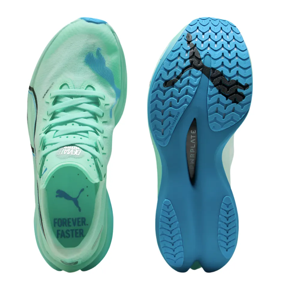 Puma Women's Deviate NITRO Elite 3 Running Shoes in Mint Melt/Speed Blue AW25