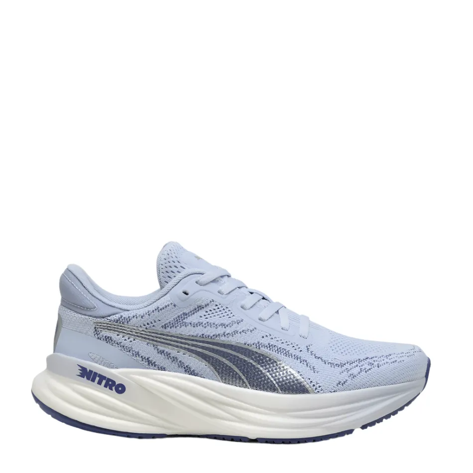 Puma Women's Magnify NITRO 2 Running Shoes in Cool Weather/Blue Crystal SS25