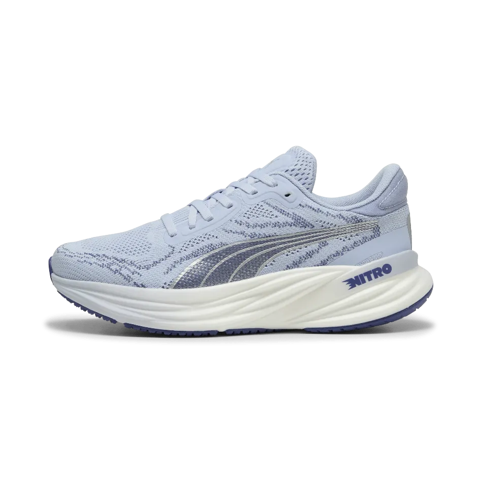 Puma Women's Magnify NITRO 2 Running Shoes in Cool Weather/Blue Crystal SS25