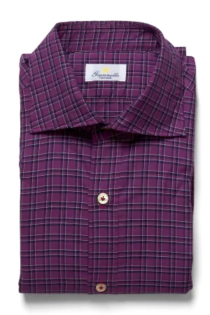 Purple Check Shirt