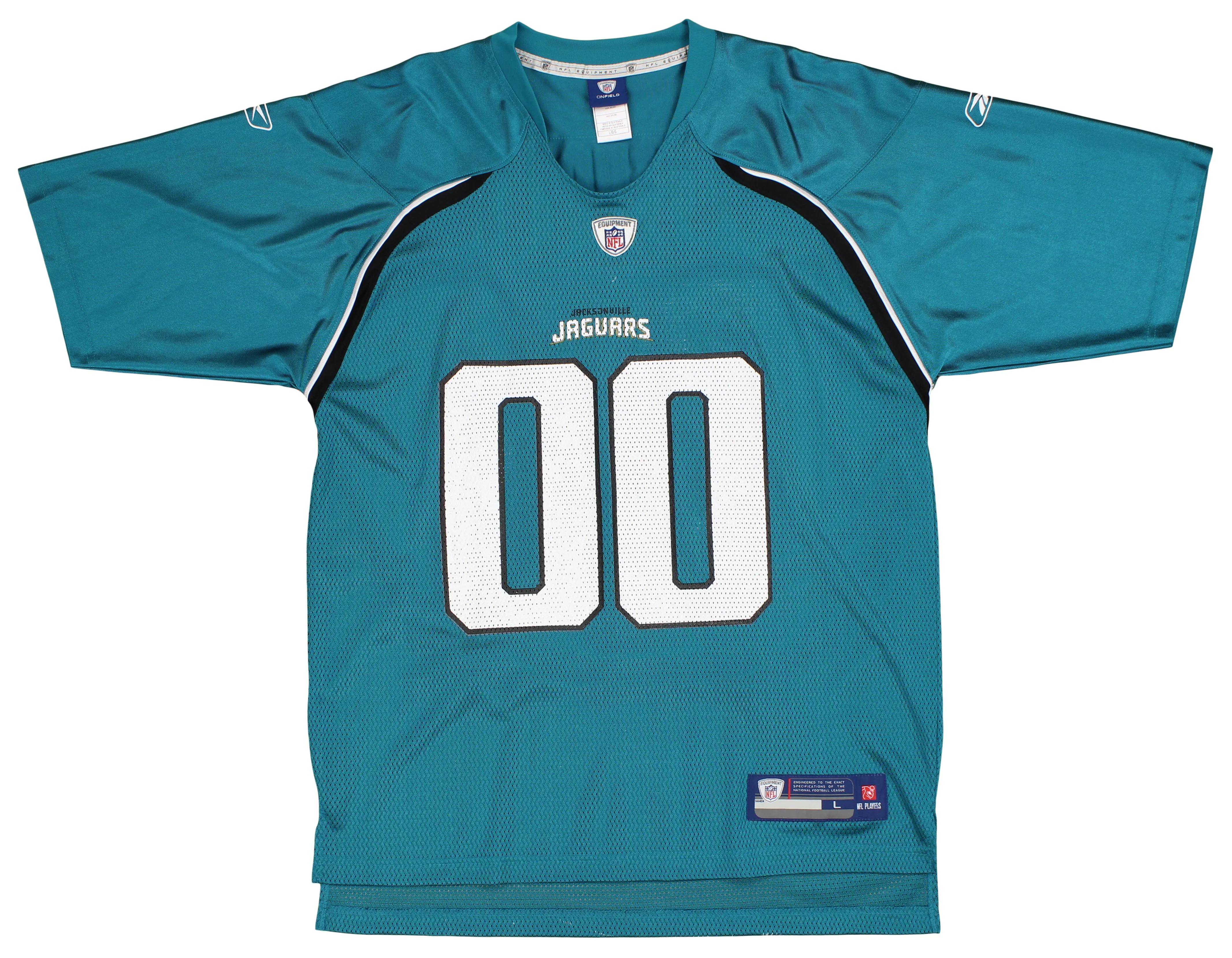 Reebok Jacksonville Jaguars #00 NFL Men's Team Replica Jersey, Teal