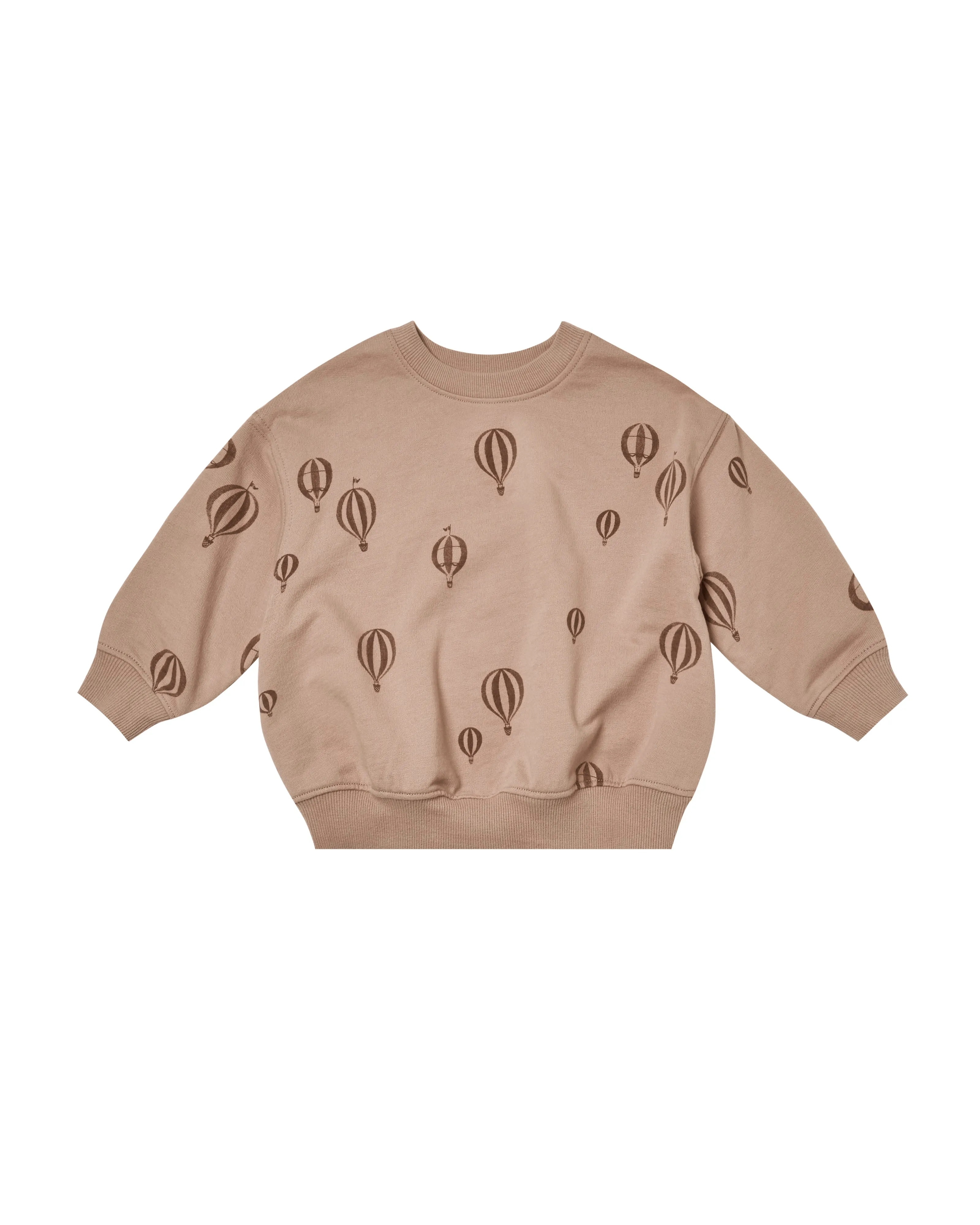 relaxed sweatshirt || hot air balloon
