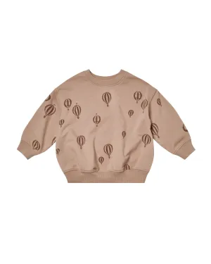 relaxed sweatshirt || hot air balloon