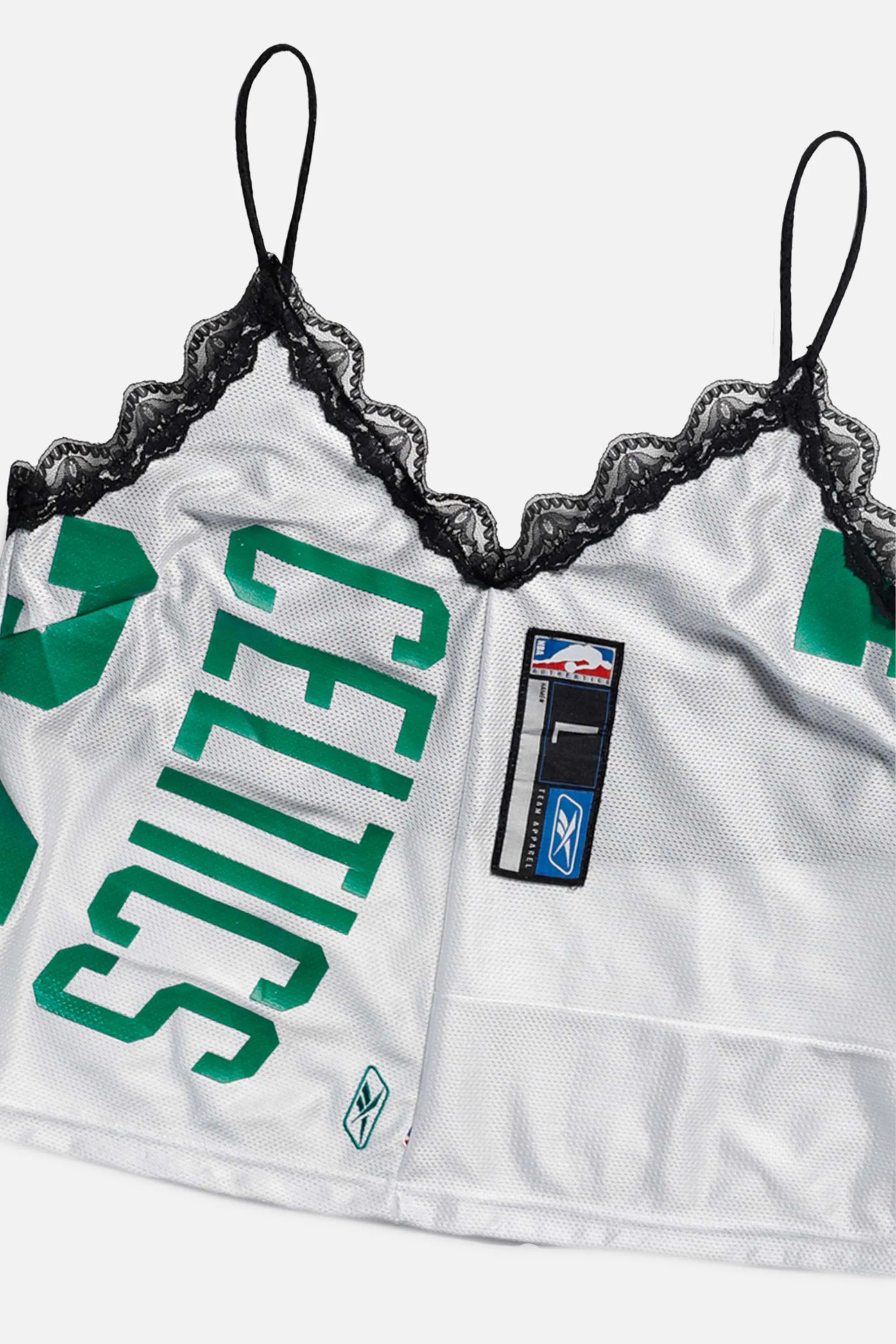 Rework Boston Celtics NBA Lace Tank - L Frankie
