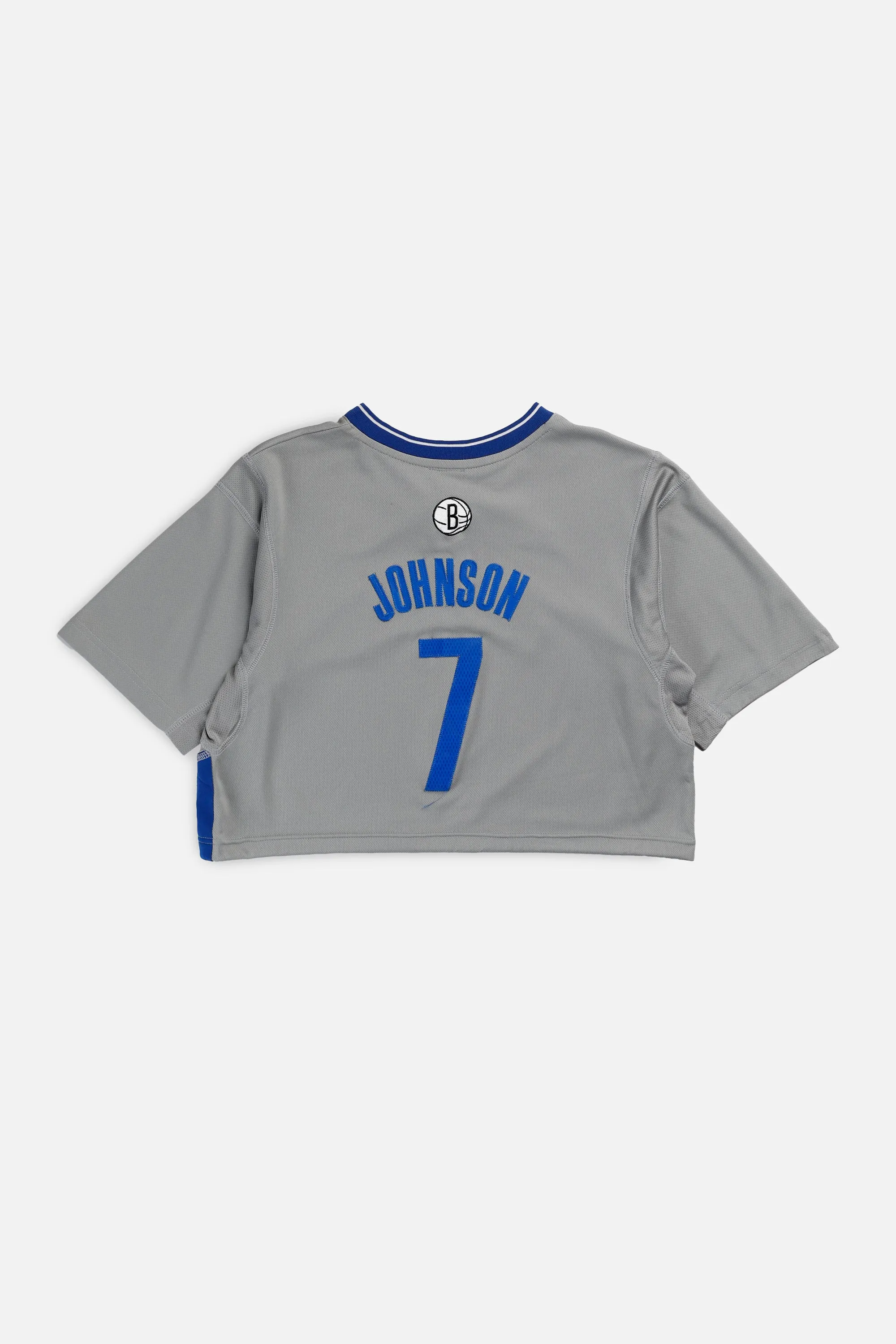 Rework Brooklyn Nets NBA Crop Jersey - S Frankie