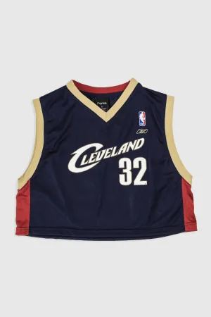 Rework Cleveland Cavaliers Crop Jersey - XL Frankie