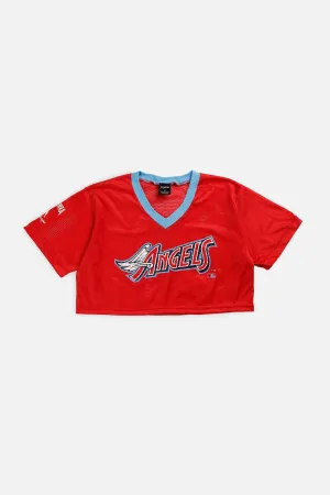 Rework Crop Anaheim Angels MLB Jersey - L Frankie