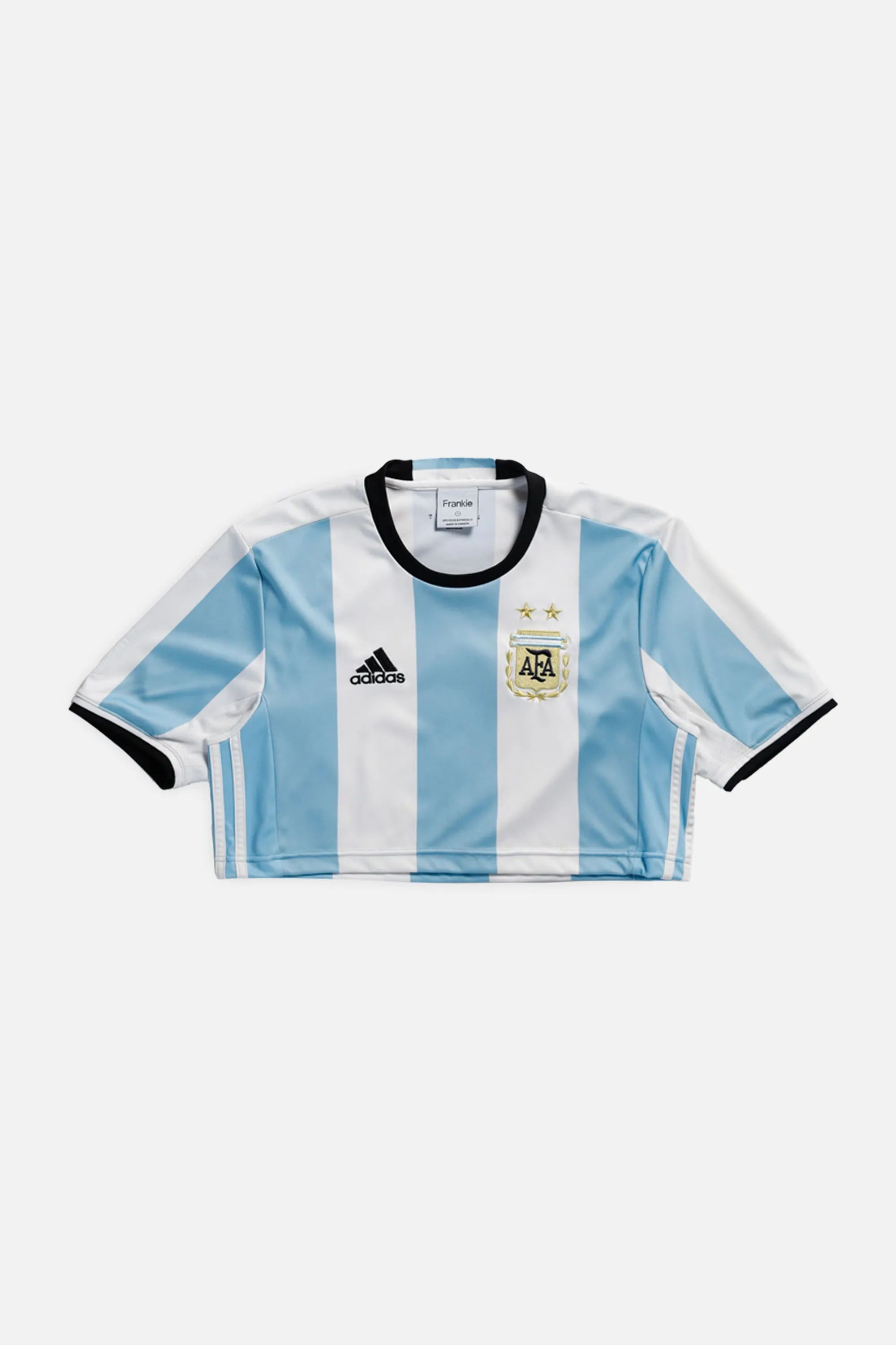 Rework Crop Argentina Soccer Jersey - S Frankie