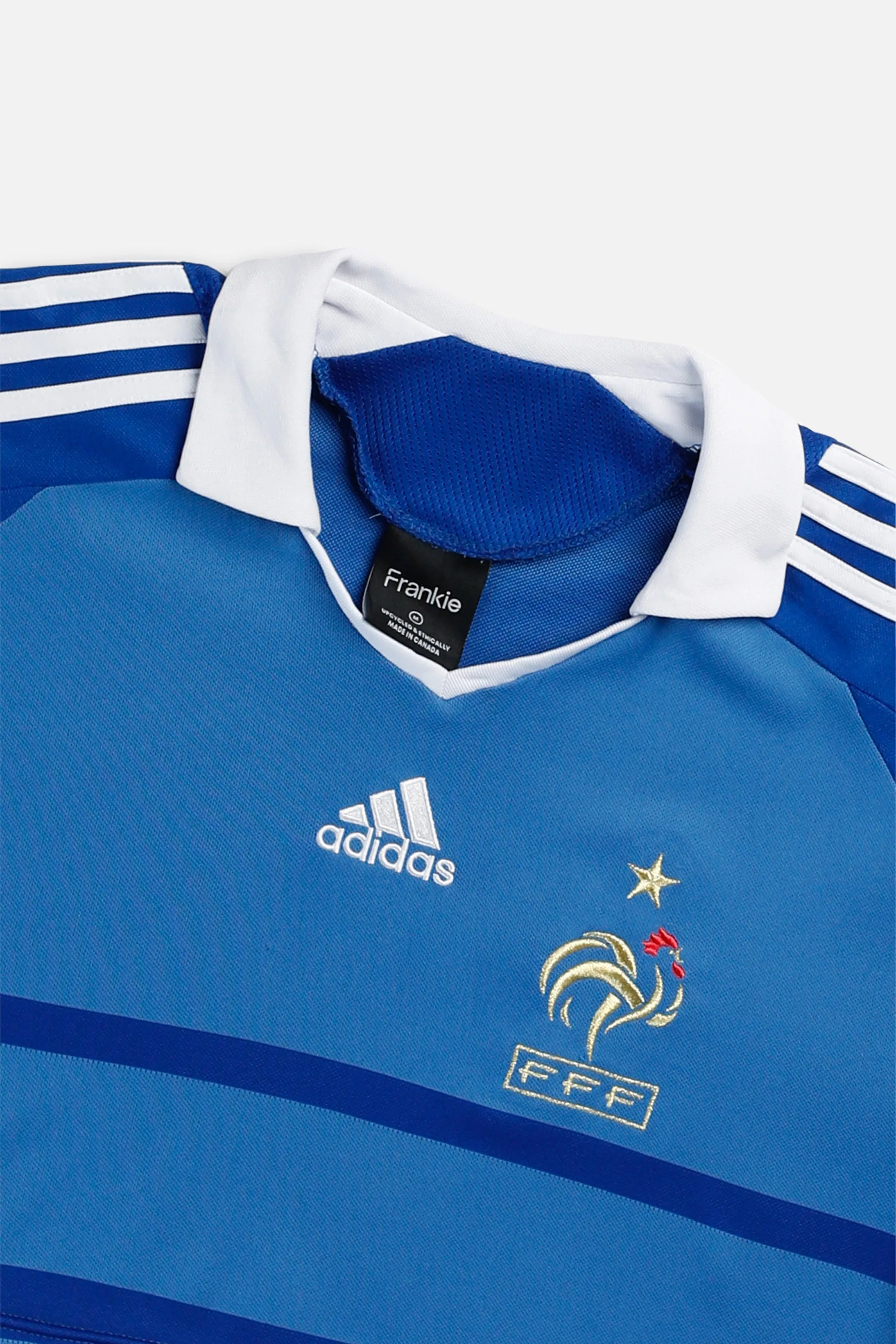Rework Crop France Soccer Jersey - M Frankie
