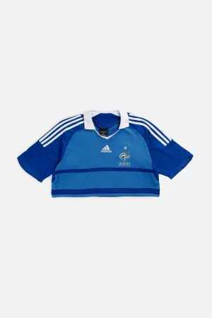 Rework Crop France Soccer Jersey - M Frankie