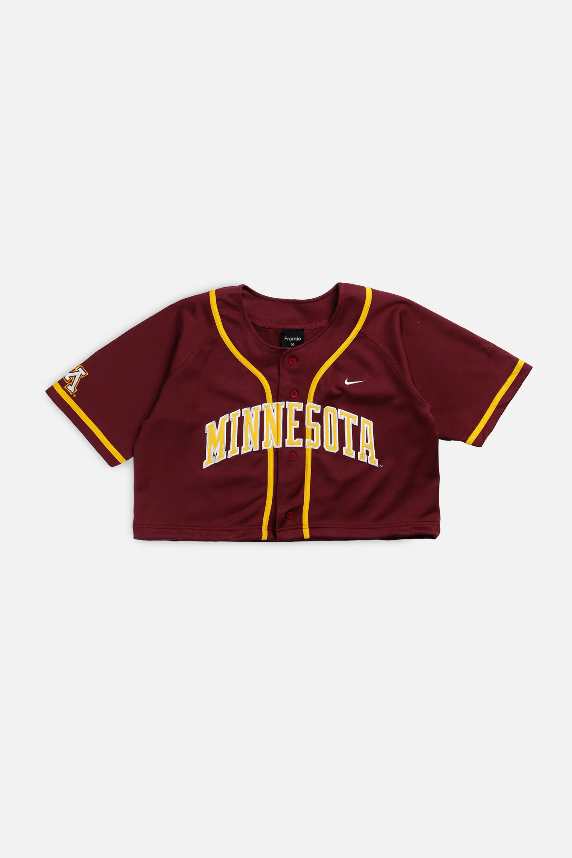Rework Crop Minnesota Golden Gophers NCAA Baseball Jersey - M Frankie