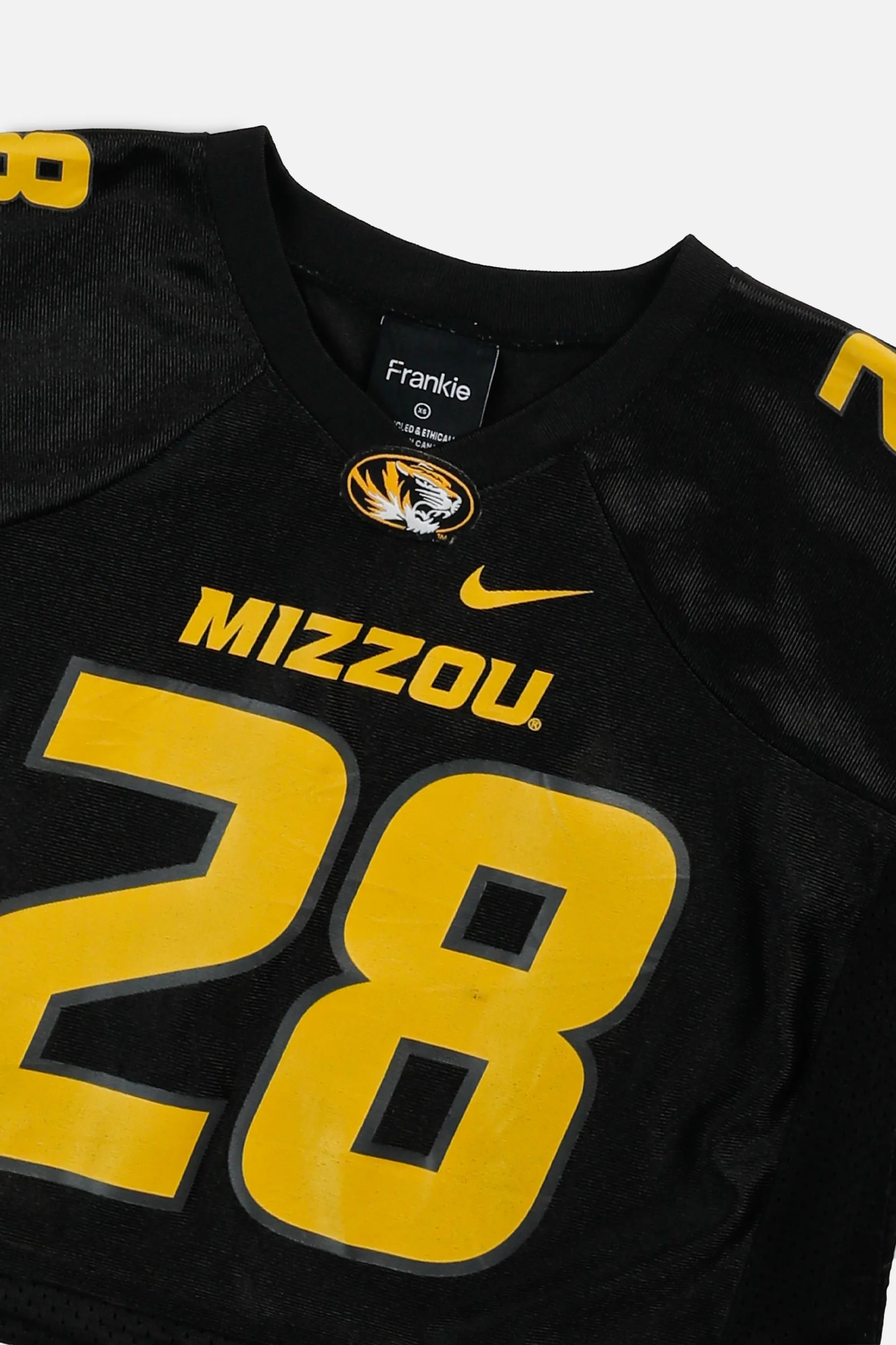 Rework Crop Missouri Tigers NCAA Jersey - XS Frankie