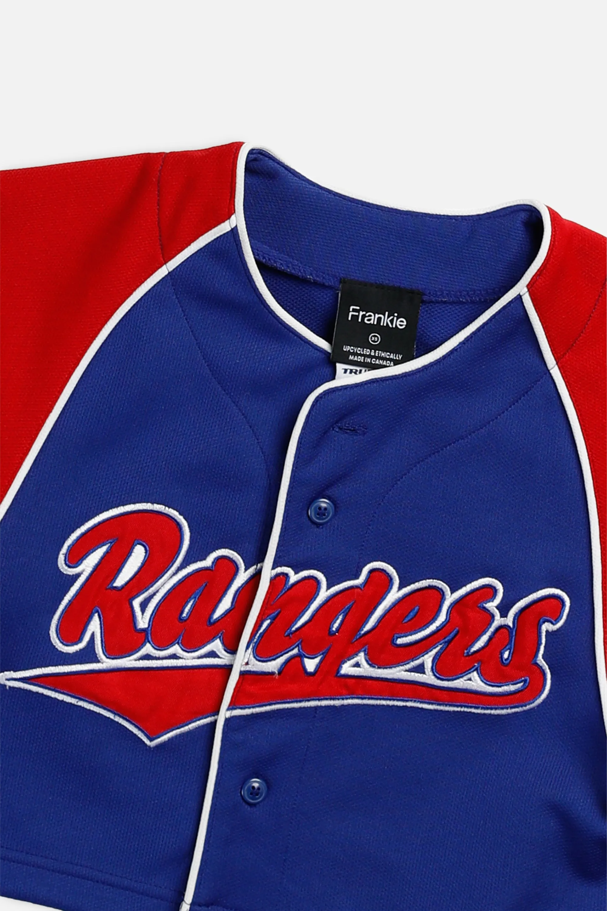Rework Crop Texas Rangers MLB Jersey - XS Frankie