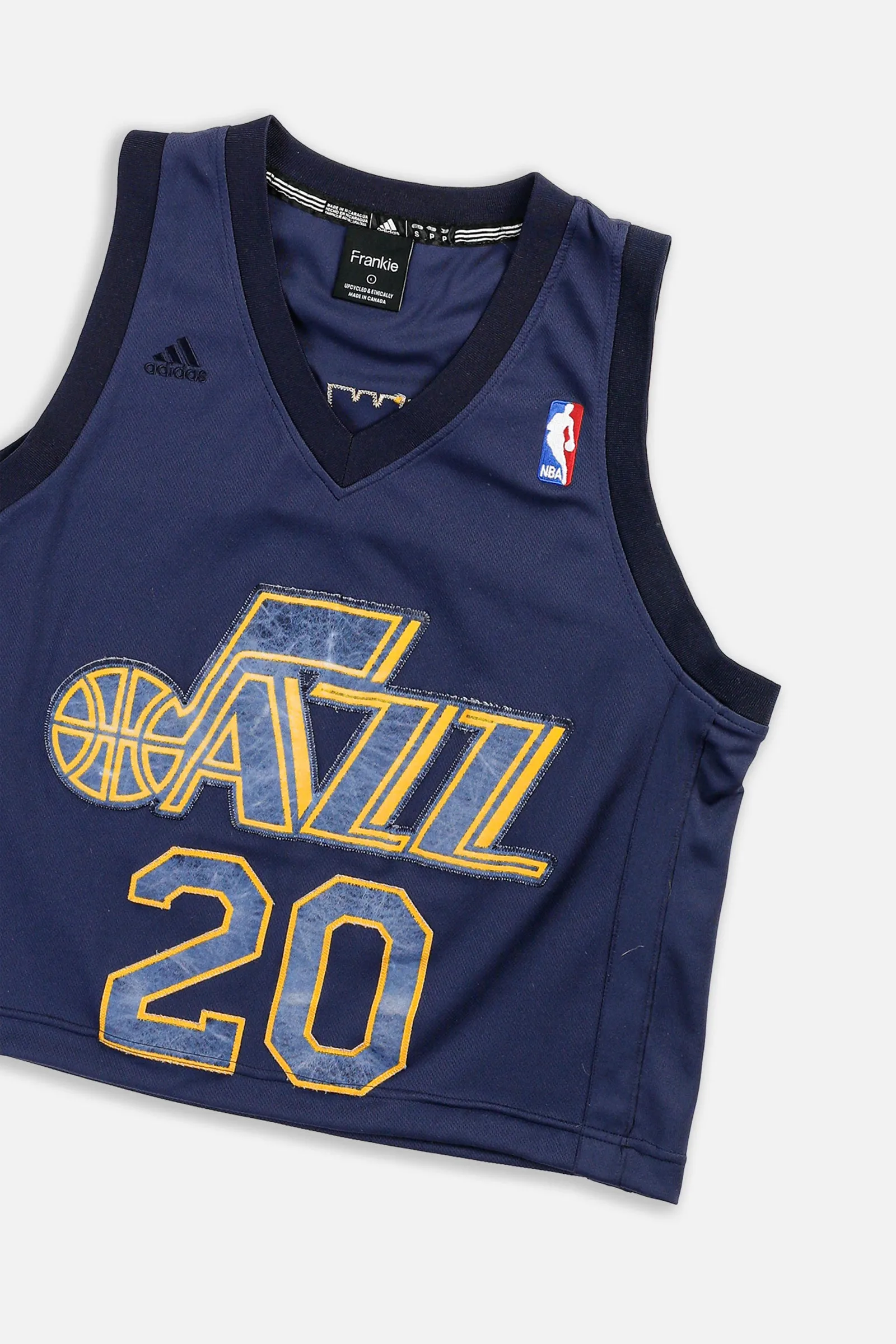Rework Crop Utah Jazz NBA Jersey - L Frankie