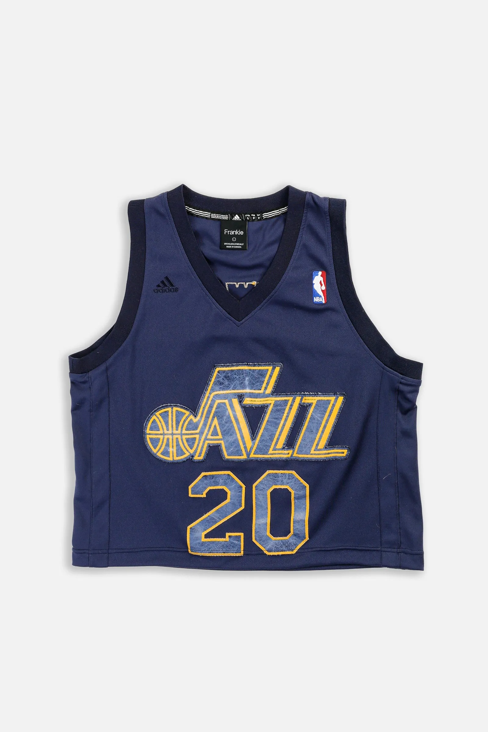 Rework Crop Utah Jazz NBA Jersey - L Frankie