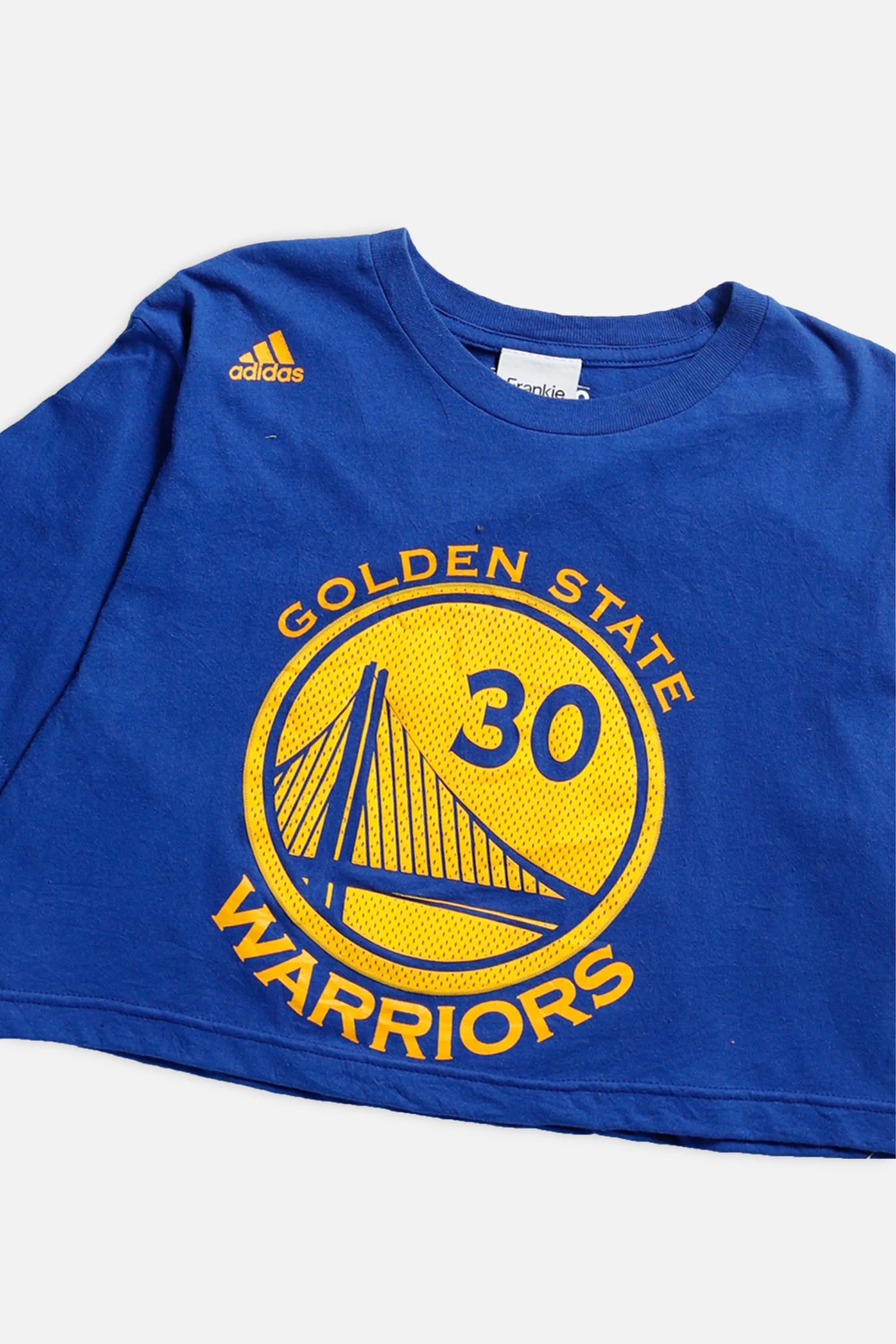 Rework Golden State Warriors NBA Crop Tee - S Frankie