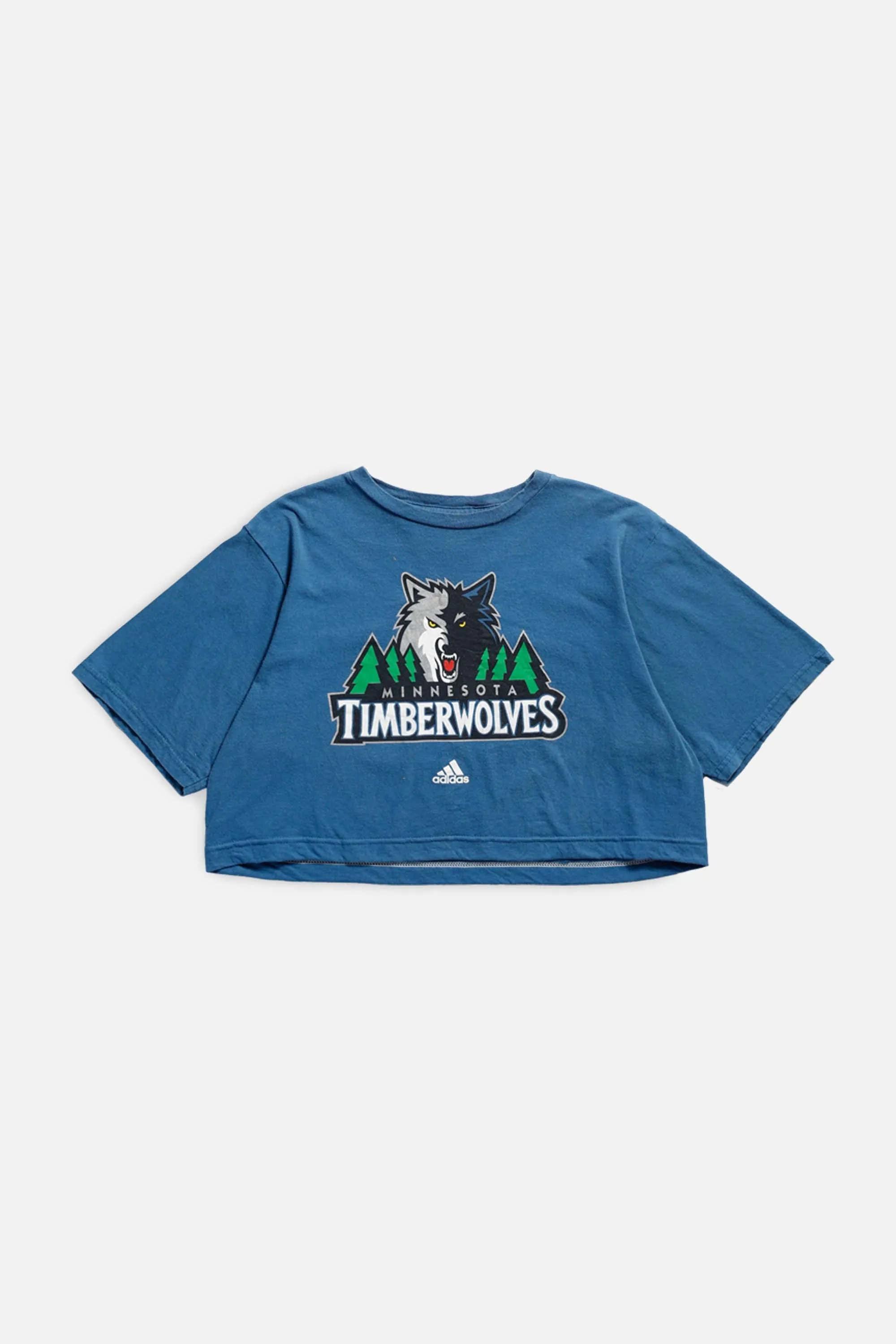 Rework Minnesota Timberwolves NBA Crop Tee - S Frankie