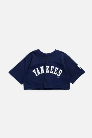 Rework New York Yankees MLB Crop Jersey - XS Frankie