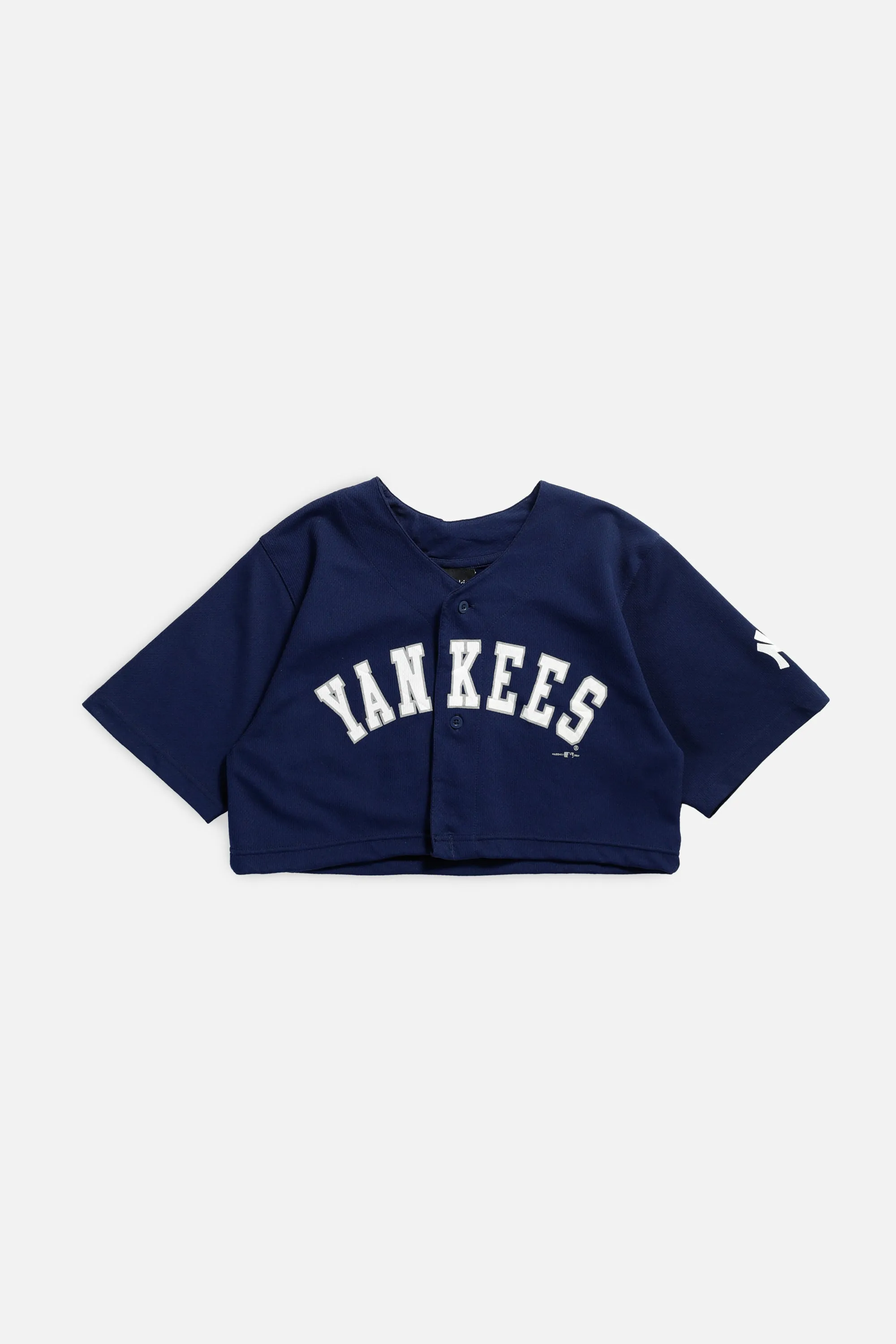 Rework New York Yankees MLB Crop Jersey - XS Frankie