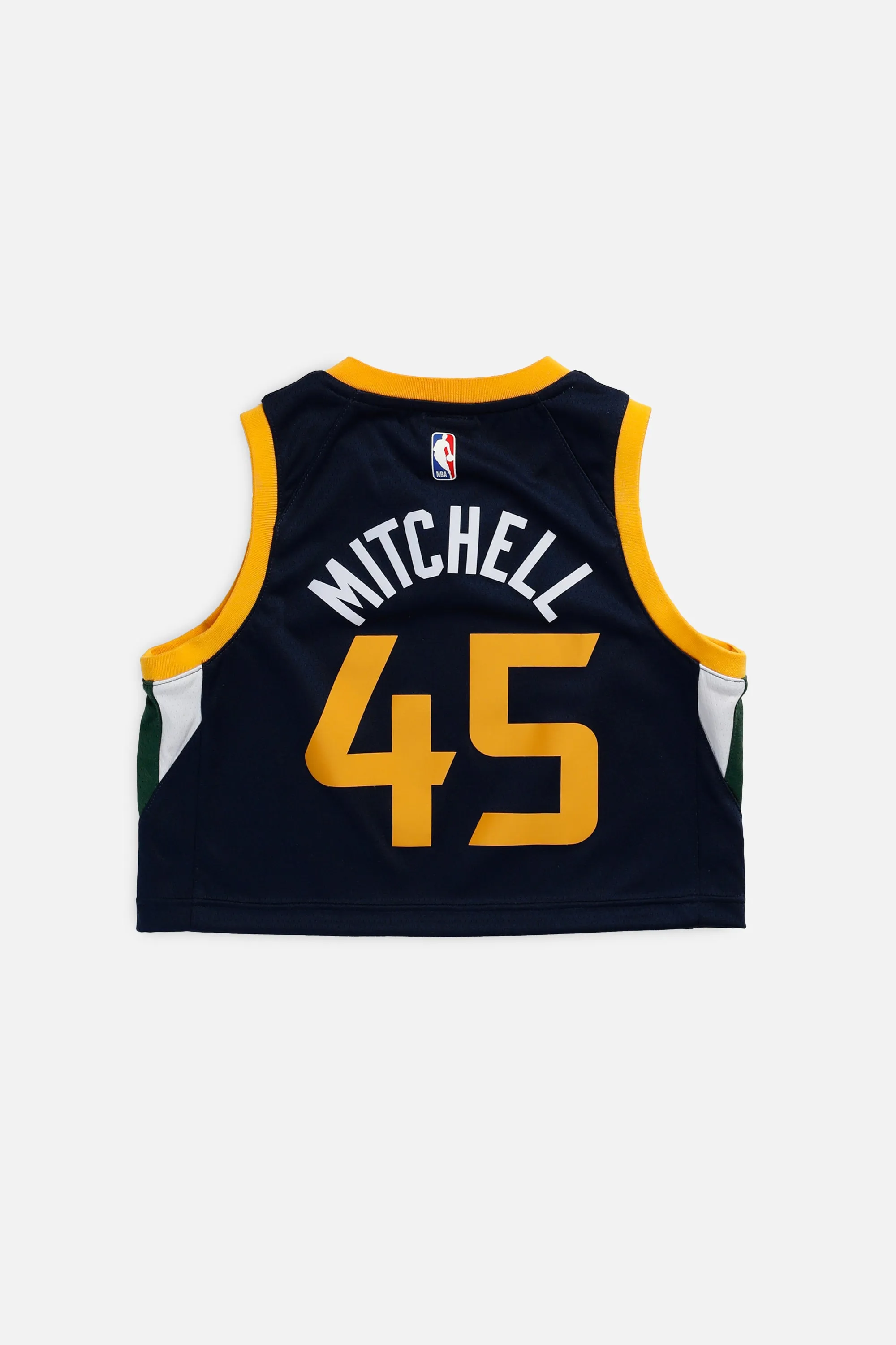 Rework Utah Jazz NBA Crop Jersey - S Frankie