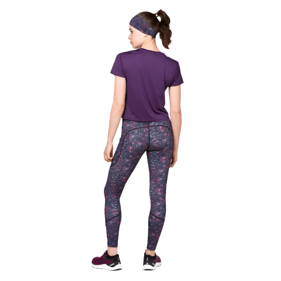 Ronhill Women's Tech Crop Tight in Damson Raindrops SS25