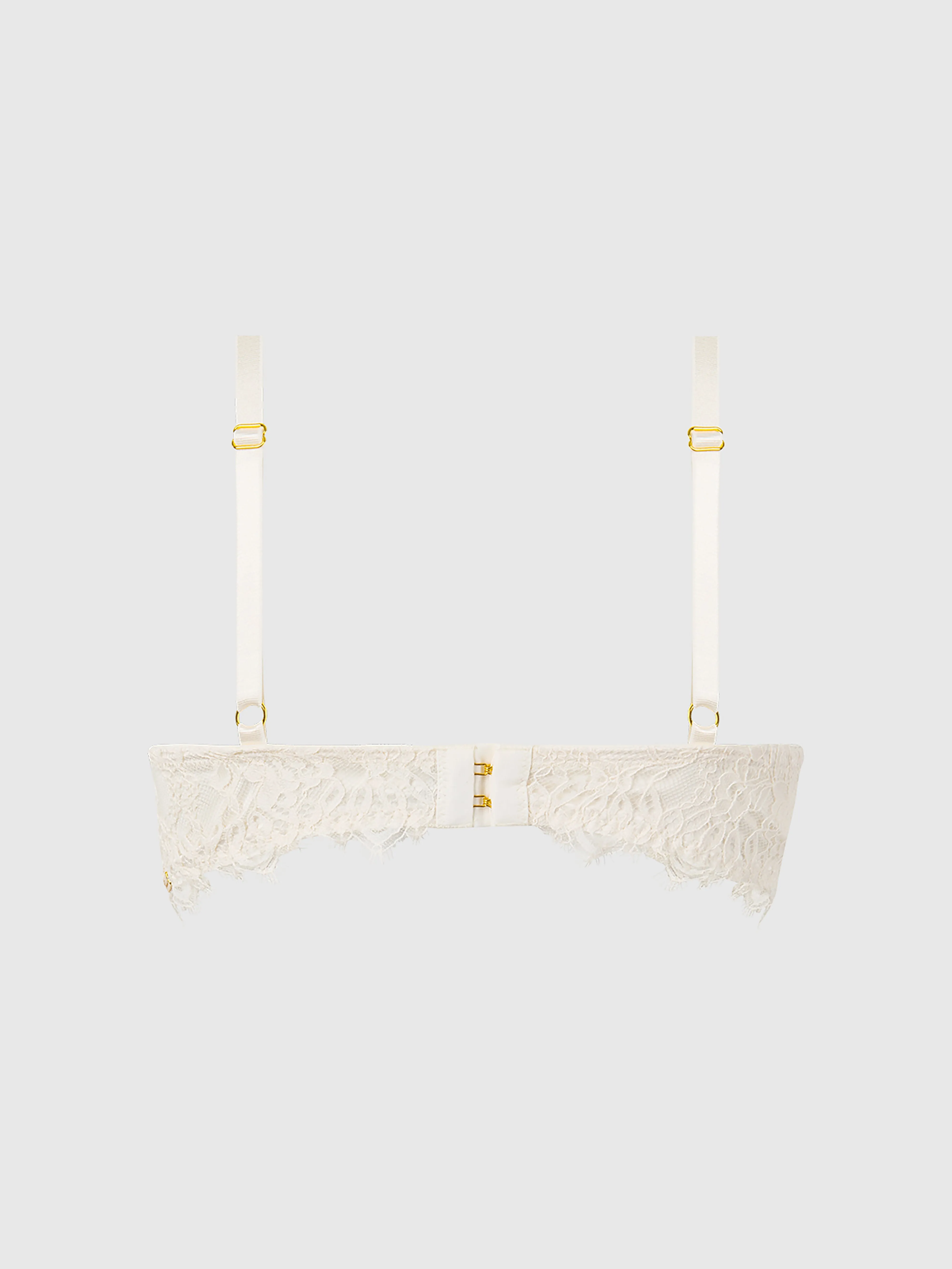 Rosalind Lace Cup Bra With Satin Half Cup by Frederick's of Hollywood