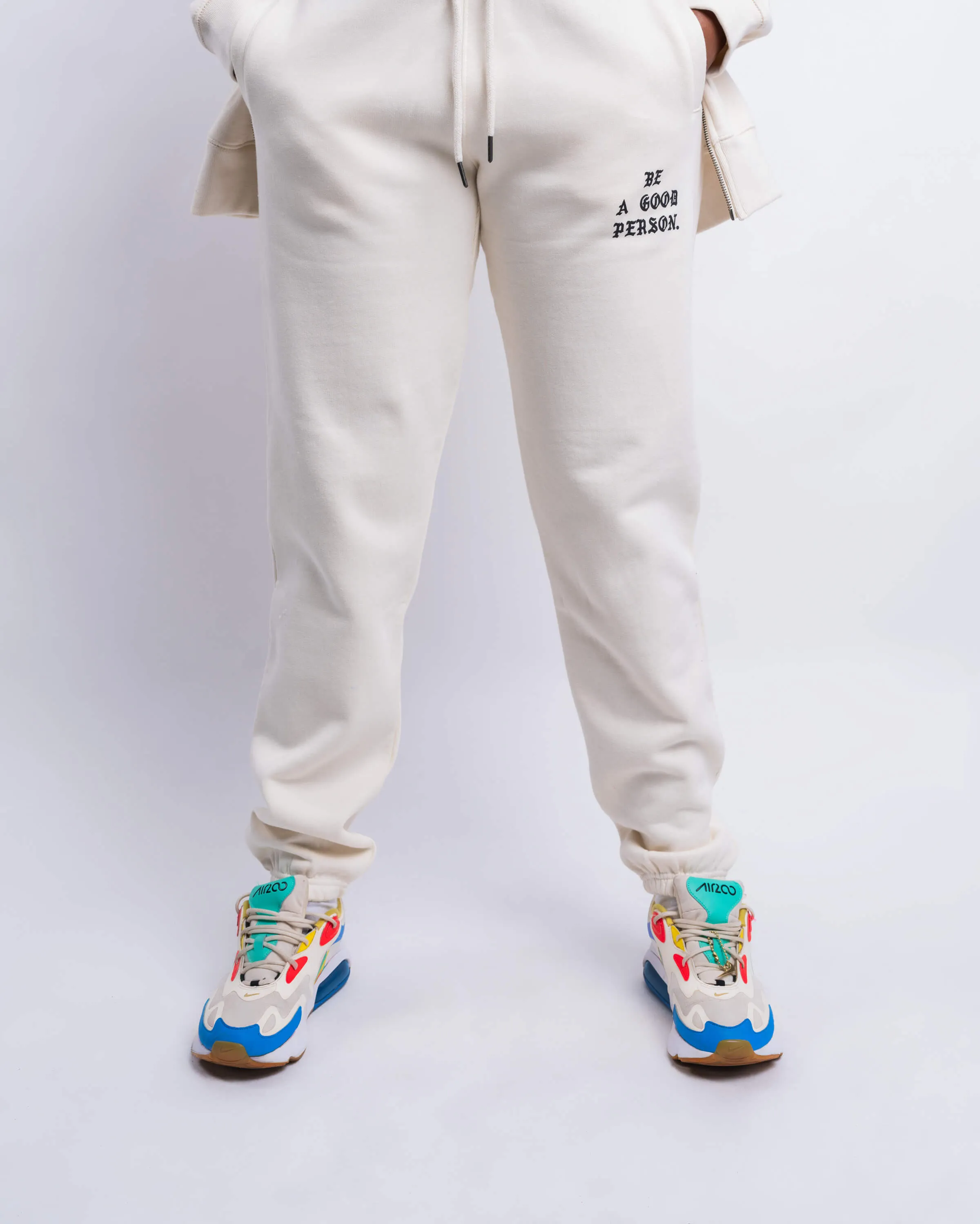 Saint Script Sweatpants - Cream