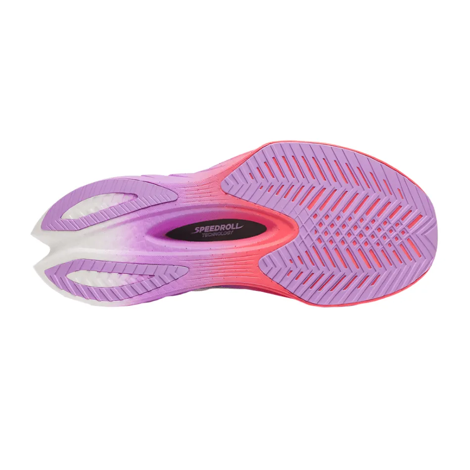 Saucony Women's Endorphin Pro 4 Running Shoes in White/Crocus AW25