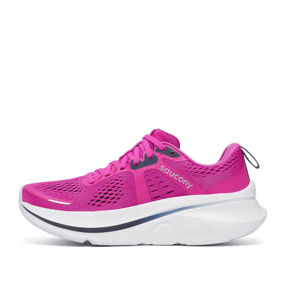 Saucony Women's Guide 18 Running Shoes in Fuchsia/Navy SS25
