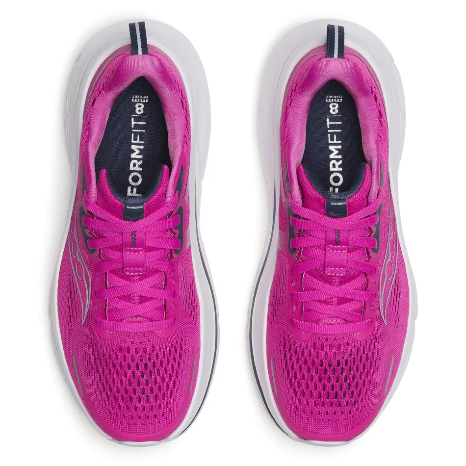 Saucony Women's Guide 18 Running Shoes in Fuchsia/Navy SS25